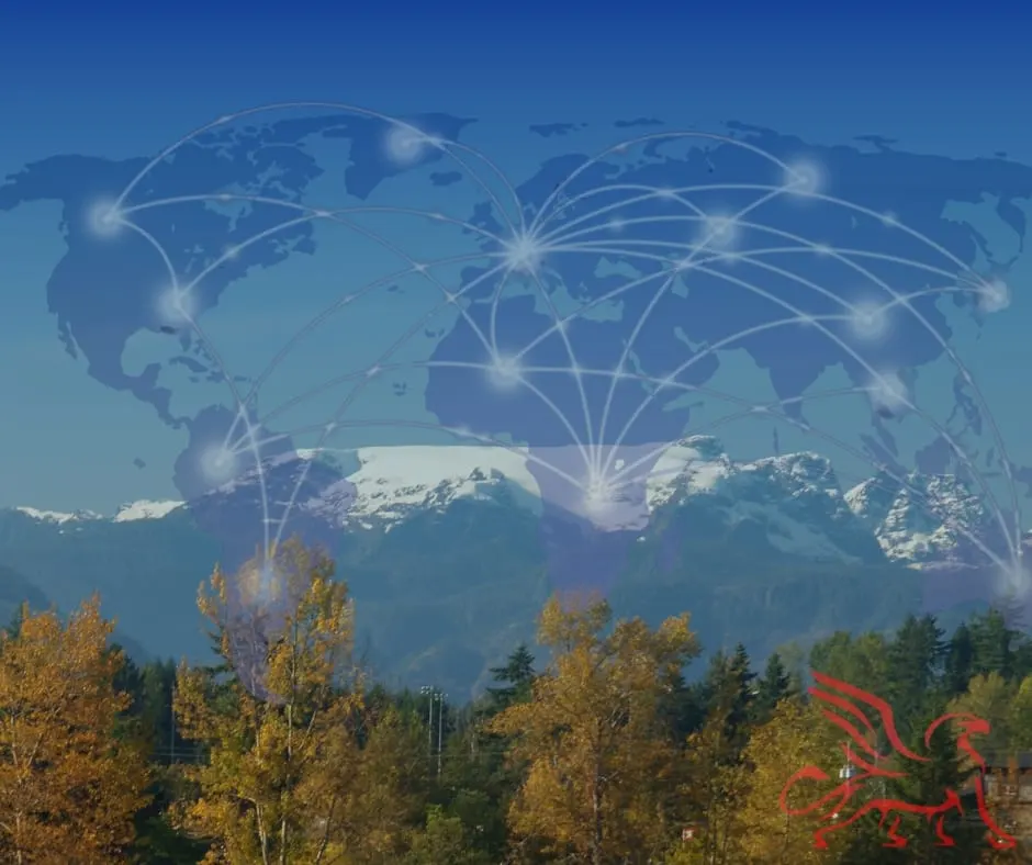 Map of regions where JTF SECURITY GROUP INC. operates across British Columbia
